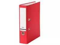 Een Ordner Qbasic A4 80mm karton rood koop je bij Van Leeuwen Boeken- en kantoorartikelen