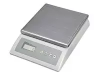 Een Pakketweger MAUL Count 10kg metalen plateau 17x17.5cm 220V + batterij grijs koop je bij Van Leeuwen Boeken- en kantoorartikelen
