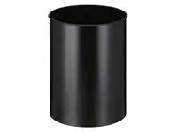Een Papierbak Vepabins rond Ø33.5cm 30 liter zwart koop je bij Totaal Kantoor Goeree