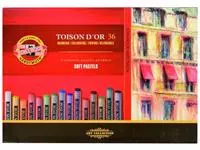 Een Pastelkrijt Koh-I-Noor Toison 8515 rond 36 stuks assorti koop je bij Van Leeuwen Boeken- en kantoorartikelen