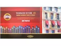 Een Pastelkrijt Koh-I-Noor Toison 8516 rond 48 stuks assorti koop je bij Van Leeuwen Boeken- en kantoorartikelen