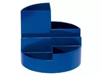 Een Pennenkoker MAUL roundbox 7 vakken Ø14x12.5cm blauw koop je bij Van Hoye Kantoor BV