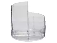 Een Pennenkoker MAUL roundbox 7 vakken Ø14x12.5cm helder transparant koop je bij Goedkope Kantoorbenodigdheden