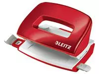 Een Perforator Leitz Nexxt WOW mini 10 vel rood koop je bij Goedkope Kantoorbenodigdheden