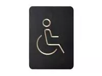 Een Pictogram Europel rolstoel zwart koop je bij EconOffice