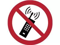 Een Pictogram Tarifold mobiele telefoon verboden ø200mm koop je bij Van Hoye Kantoor BV