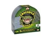 Een Plakband Pattex Crocodile Power Tape 50mmx20m zilver koop je bij Kantoorvakhandel van der Heijde