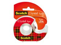 Een Plakband Scotch Crystal 600 19mmx25m transparant + afroller koop je bij EconOffice