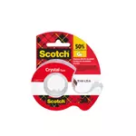 Plakband Scotch Crystal 600 19mmx25m transparant + afroller