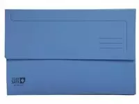 Een Pocketmap Exacompta Clean&#39;Safe A4 400gr blauw koop je bij MV Kantoortechniek B.V.