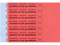 Een Polsbandje CombiCraft alcohol not permitted rood koop je bij Totaal Kantoor Goeree