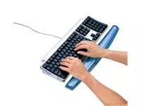 Een Polssteun toetsenbord Fellowes Crystals gel transparant blauw koop je bij EconOffice