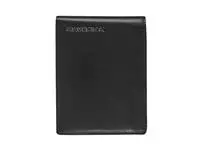 Portemonee Maverick All Black compact met kleingeldvak RFID leer zwart