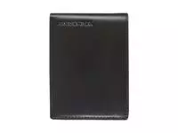 Een Portemonee Maverick All Black met kleingeldvak RFID leer zwart koop je bij EconOffice