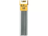 Een Potloodstift Bic HB 0.5mm koker à 12 stuks koop je bij Van Leeuwen Boeken- en kantoorartikelen