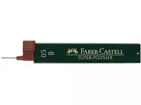 Een Potloodstift Faber-Castell B 0.5mm super-polymer koker à 12 stuks koop je bij Van Hoye Kantoor BV