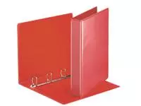 Een Presentatieringband Esselte Deluxe A4 4-rings D-mech 20mm rood koop je bij Van Leeuwen Boeken- en kantoorartikelen