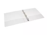 Een Presentatieringband Quantore A4 4-rings D-mech 15mm wit koop je bij Van Leeuwen Boeken- en kantoorartikelen