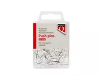 Een Push pins Quantore 40 stuks transparant koop je bij Kantoorvakhandel van der Heijde