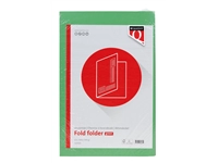 Een Vouwmap Quantore Folio ongelijke zijde 250gr groen koop je bij Klik Office BV