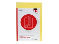 Buy your Vouwmap Quantore Folio ongelijke zijde 250gr geel at QuickOffice BV