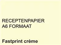 Een Receptpapier Fastprint A6 80gr creme 2000vel koop je bij Van Leeuwen Boeken- en kantoorartikelen