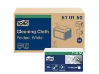 Een Reinigingsdoek Tork Cleaning W8 zacht flexibel nonwoven 55 vel wit 510150 koop je bij Goedkope Kantoorbenodigdheden