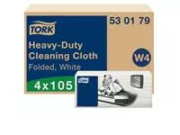 Een Reinigingsdoek Tork Heavy-Duty W4 multifunctioneel nonwoven 150 vel wit 530179 koop je bij EconOffice