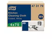 Een Reinigingsdoek Tork Kitchen Cleaning W4 extra absorberend wit 473179 koop je bij Van Leeuwen Boeken- en kantoorartikelen