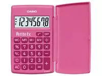 Een Rekenmachine Casio basisschool roze koop je bij MV Kantoortechniek B.V.