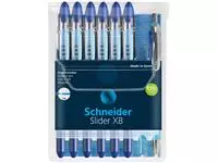 Een Rollerpen Schneider Slider Basic extra breed blauw met 1 balpen Rave gratis koop je bij L&amp;N Partners voor Partners B.V.