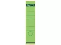 Rugetiket Leitz breed/lang 62x285mm zelfklevend groen 10 stuks