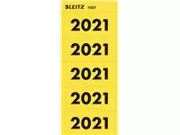Een Rugetiket Leitz jaartal 2021 80mm geel koop je bij Kantoorvakhandel van der Heijde