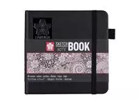 Een Schets-notitieboek Sakura 12x12cm 140gr 80vel wit koop je bij Van Hoye Kantoor BV