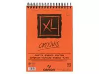 Een Schetsblok Canson XL Croquuis A4 90gr spiraal 120vel koop je bij EconOffice