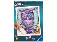 Een Schilderen op nummers CreArt Dreaming Owl koop je bij Van Leeuwen Boeken- en kantoorartikelen