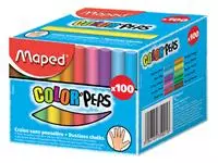 Schoolbordkrijt Maped Color&#39;Peps doos á 100 stuks assorti