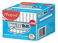 Een Schoolbordkrijt Maped White&#39;Peps doos á 100 stuks wit koop je bij KantoorProfi België BV