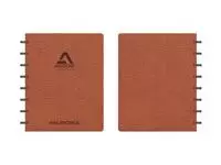 Een Schrift Adoc Business A5 ruit 5x5mm 144 pagina&#39;s 90gr bruin koop je bij Van Leeuwen Boeken- en kantoorartikelen