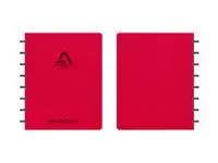 Schrift Adoc Business A5 ruit 5x5mm 144 pagina&#39;s 90gr rood
