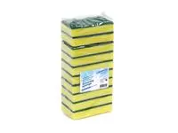 Een Schuurspons Cleaninq 140x90x28mm geel/groen koop je bij EconOffice