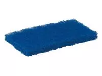 Een Schuurspons Vikan zacht 125x245x23mm blauw nylon koop je bij Totaal Kantoor Goeree