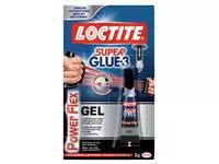 Een Secondelijm Loctite Powerflex gel tube 3gram op blister koop je bij Van Leeuwen Boeken- en kantoorartikelen