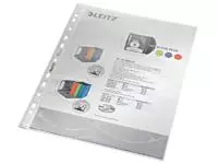 Een Showtas Leitz Premium standaard 11-gaats copy safe 0.085mm PP A4 transparant 100 stuks koop je bij Goedkope Kantoorbenodigdheden