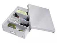 Een Sorteerbox Leitz WOW Click &amp; Store 280x100x370mm wit koop je bij Kantoorvakhandel van der Heijde