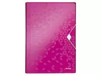 Een Projectmap Leitz WOW voor A4 6 vaks PP roze koop je bij EconOffice