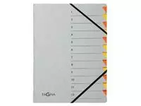 Een Sorteermap Pagna Easy A4 12 tabs oranje/geel koop je bij EconOffice
