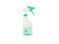 Een Sproeiflacon Cleaninq 600ml leeg met logo desinfectie koop je bij Van Hoye Kantoor BV