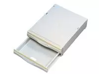 Een Stapelcassette Pas A6851-201 2laden lichtgrijs koop je bij Van Leeuwen Boeken- en kantoorartikelen