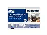 Een Startpakket Dispenser Tork Xpressnap Fit® Tabletop N14 zwart 962900 koop je bij L&amp;N Partners voor Partners B.V.